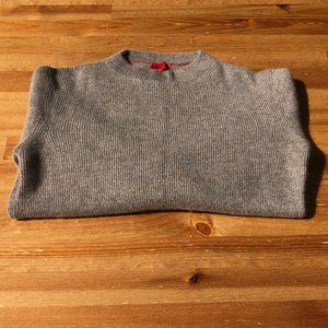 isaia tan/brown ribbed cashmere sweater